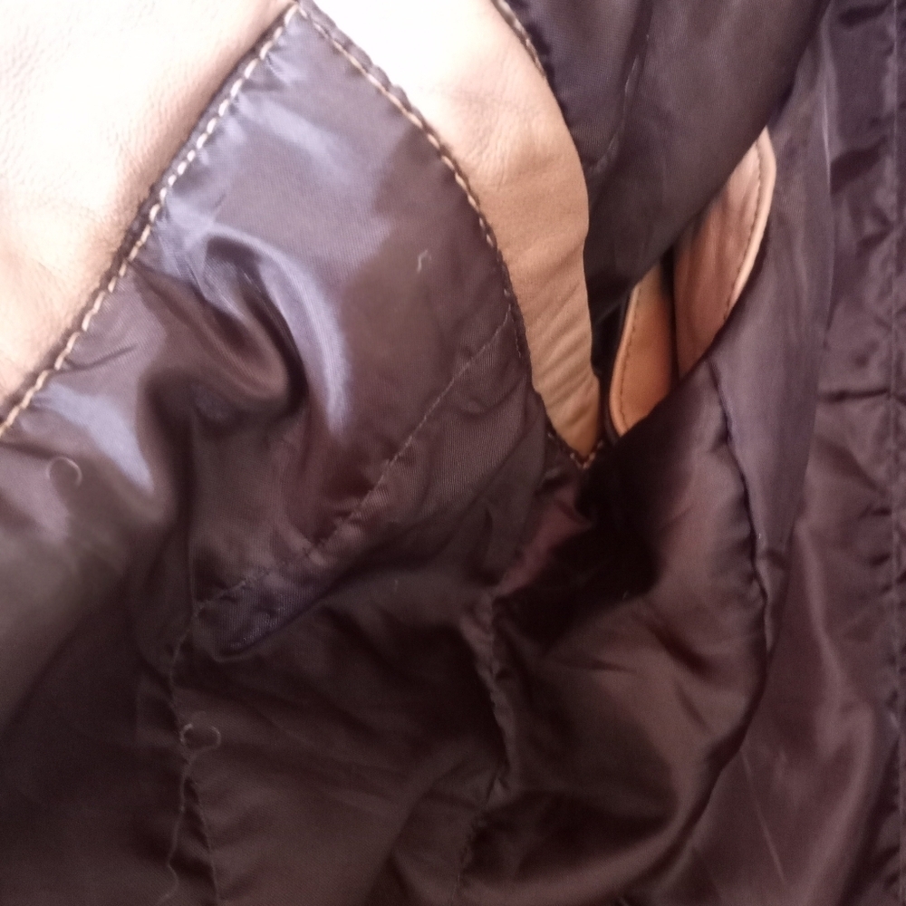 Star Wars Leather Finn The Force Awakens Butter Soft Leather Open Lapel Bomber - Picture 7 of 16